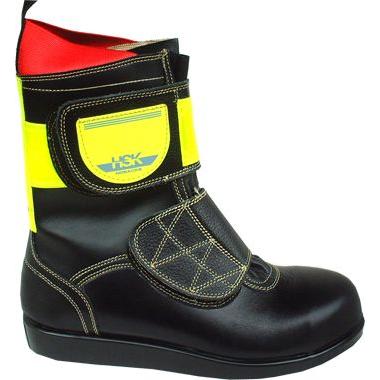 アスファルト舗装工事周辺作業用安全靴 HSKマジック反射付き（黄