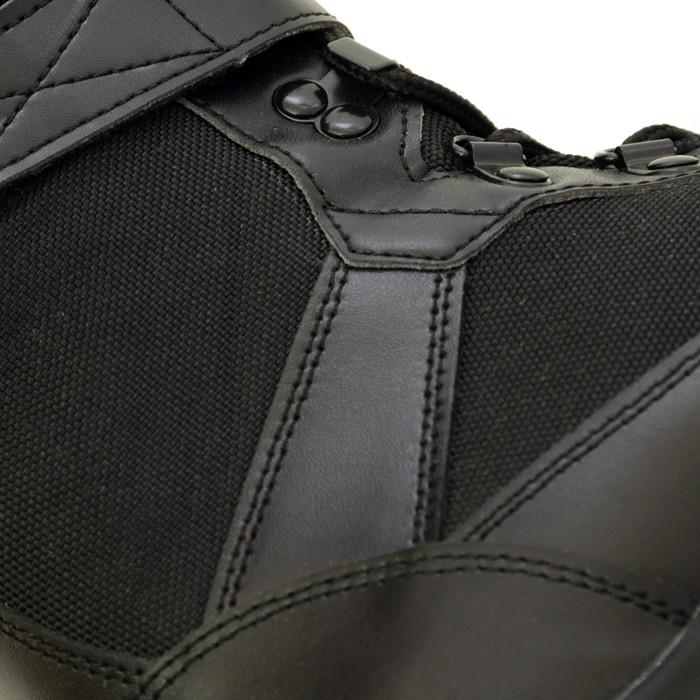 荘快堂甲ガード付スパイクシューズ RV-201G 黒 24.5-30cm 編上式半長靴