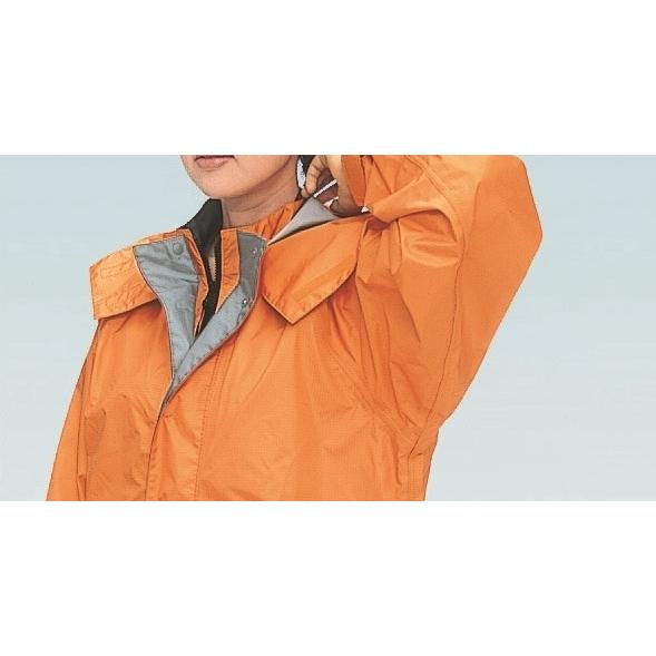 スミクラ レインウェア レインマスター ポリカ ジャケット オレンジ EL