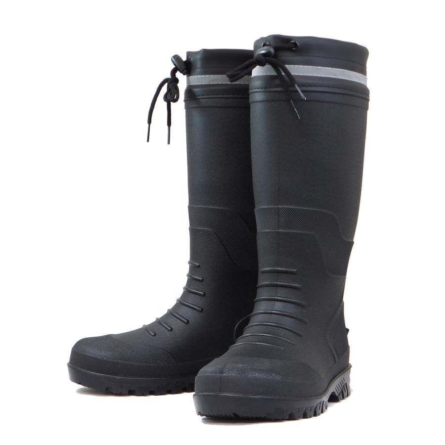 力王 SPR101 BK ブラック 安全長靴 ロング丈 セーフティーブーツ(鋼製