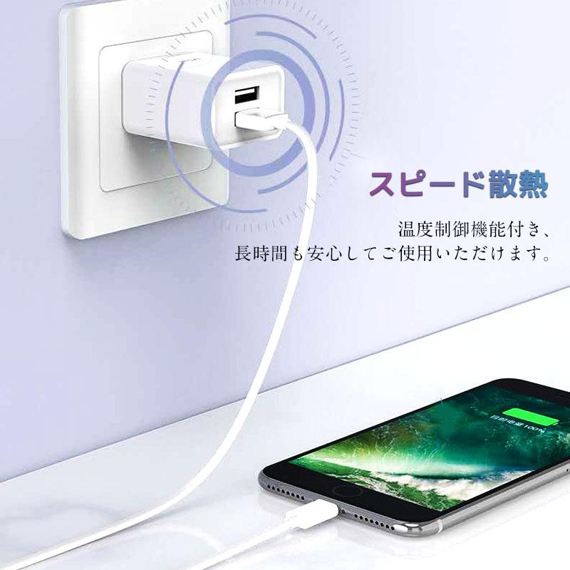 USB/AC アダプタ アダプター 2ポート 高品質ACコンセント USB充電器
