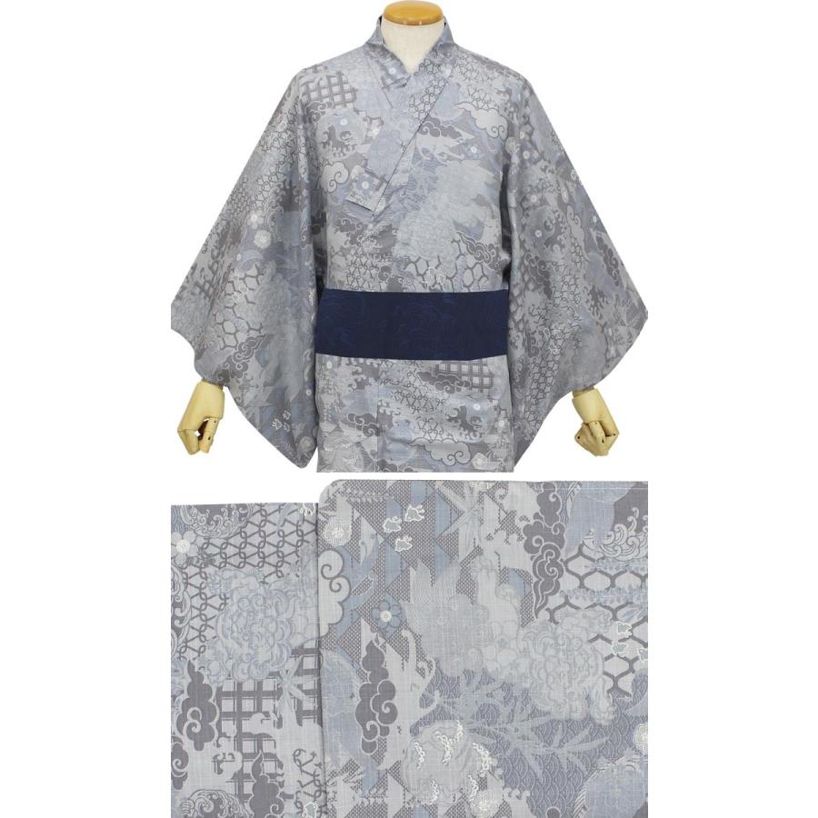 浴衣 メンズ 和達人 単品 10タイプ 3サイズ 黒 紺 白 茶ブランド m l