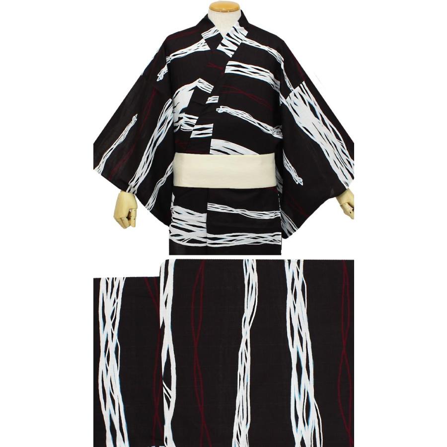浴衣 メンズ 和達人 単品 10タイプ 3サイズ 黒 紺 白 茶ブランド m l