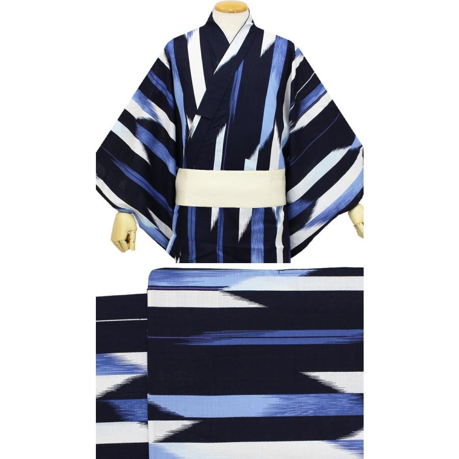 浴衣 メンズ 和達人 3Lサイズ 単品 6タイプ 黒 紺 茶 緑ブランド