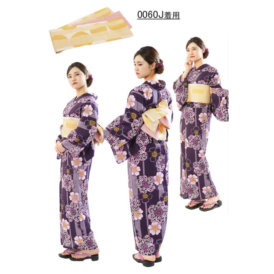 新品未使用　麻帯　半幅帯　グラデーション　リバーシブル　黒と芥子 半幅帯 浴衣 レディース 帯 リバーシブル 長尺【全14種】 RK キクチ