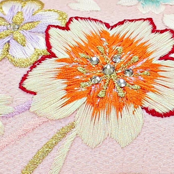 在庫処分】振袖 草履バッグセット 華三華 成人式 ピンク 桜柄 ハート