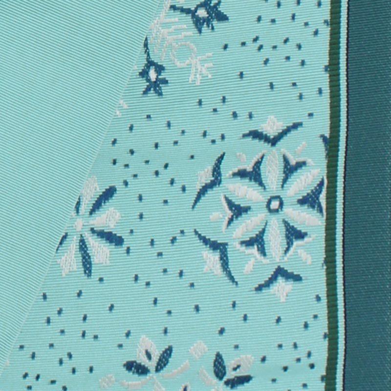 半幅帯 正絹 本場筑前博多織 日本製 雪花 雪の結晶 三枡 三枡繋ぎ 市松