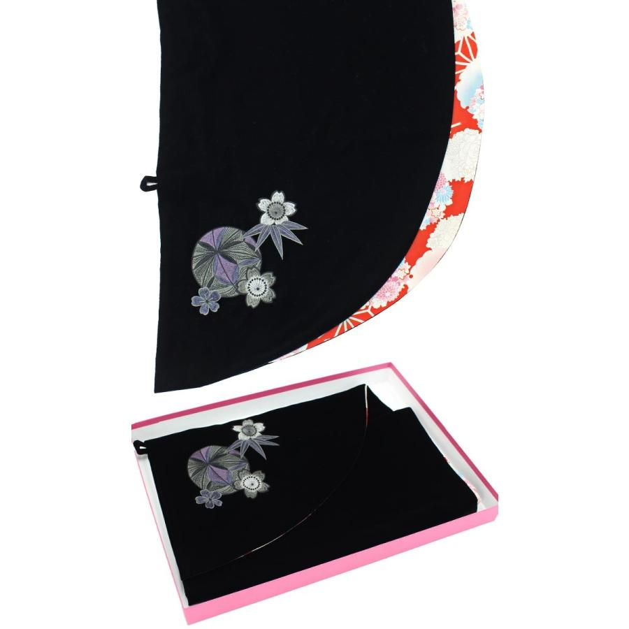 IKKOベルベットショール 刺繍入り 花柄裏地 振袖ブランド 紫 赤 IKKOベルベットショール 刺繍入り 花柄裏地 振袖ブランド 紫 赤