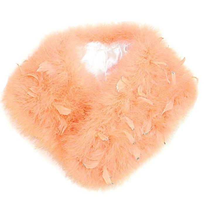 スワン ショール 振袖 オレンジ色 ラメ 2種類 羽毛 成人式ドレス 着物