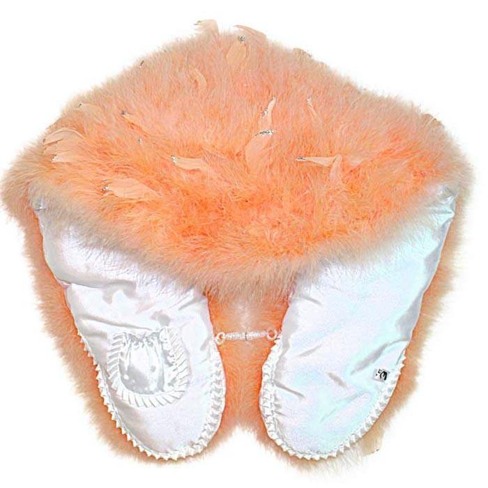 スワン ショール 振袖 オレンジ色 ラメ 2種類 羽毛 成人式ドレス 着物