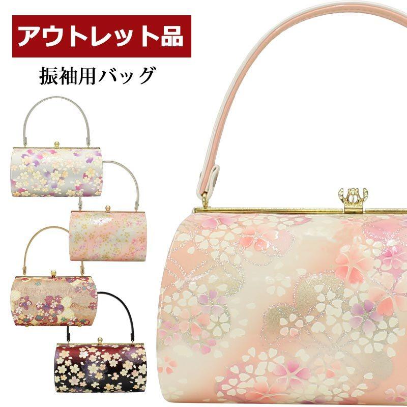 アウトレット 振袖用バッグ エナメル 帯地 金 黒 ゴールド ブラック ピンク 桜 成人式 卒業式 結婚式 お祝い フォーマル 和装 小物n1649 1649 きもの和ネットショップ給前 通販 Yahoo ショッピング