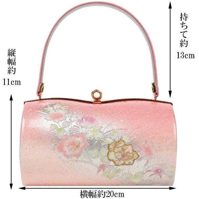 在庫処分】草履バッグセット 振袖用 レディース エナメル 螺鈿 花吹雪