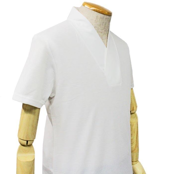 襦袢風 Tシャツ 一杢 肌着 半袖 メンズ ホワイト 白色 llサイズ 2L 紳士 着物 綿 速乾 吸湿 防臭 抗菌【メール便1点までOK】N1895 :1895:きもの和ネットショップ給前 通販 襦袢風 Tシャツ 一杢 肌着 半袖 メンズ ホワイト 白色 llサイズ 2L 紳士 着物 綿 速乾 吸湿 防臭 抗菌
