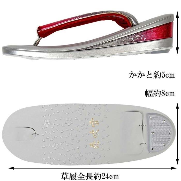 在庫処分】草履バッグセット 振袖用 レディース エナメル 螺鈿 花吹雪