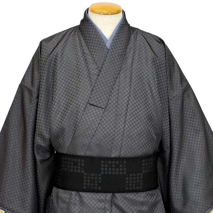 男物 角帯 着物帯 浴衣帯 ワンタッチ 簡単装着 おしゃれ男帯 黒色 変わり格子 簡単装着 作り帯 結び帯 ゆかた ポリエステルn2461 2461 きもの和ネットショップ給前 通販 Yahoo ショッピング