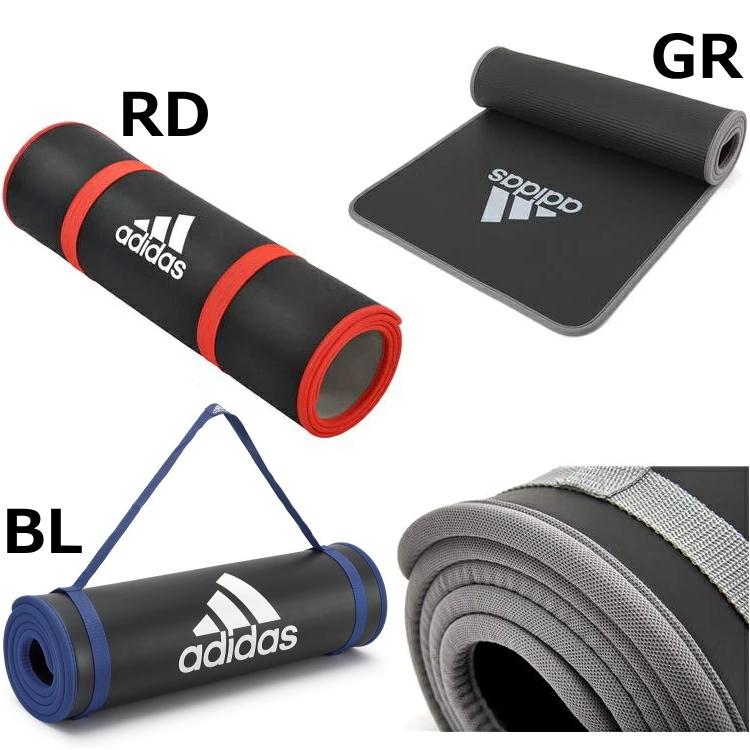 adidas アディダス トレーニングマット 腹筋ローラー アブホイール 自宅トレーニング フィットネス 器具 2点セット 返品交換不可｜kyuzo-outdoor｜03