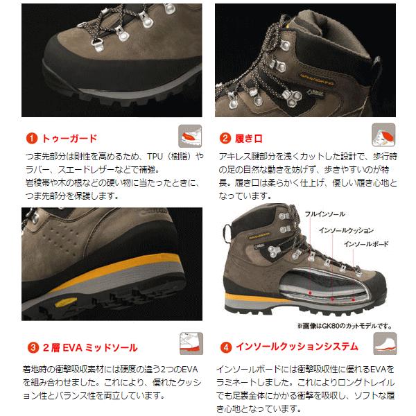 GRANDKING グランドキング トレッキングシューズ 登山靴 GARNDKING グランドキング GK10ケブラー｜kyuzo-outdoor｜03