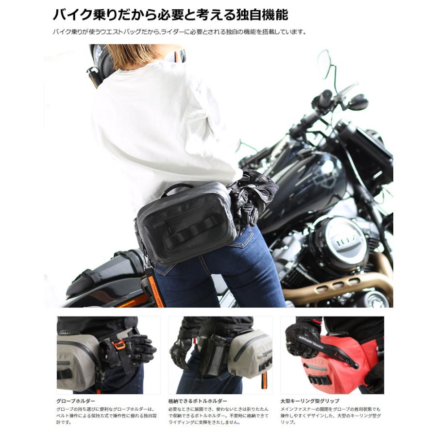 〜11日 TADY&KING ブラック ウエストポーチ　バイカーさん向け Aeta アエタ <br>DA111 WAIST POUCH S ディアレザー ウエスト ポーチ S