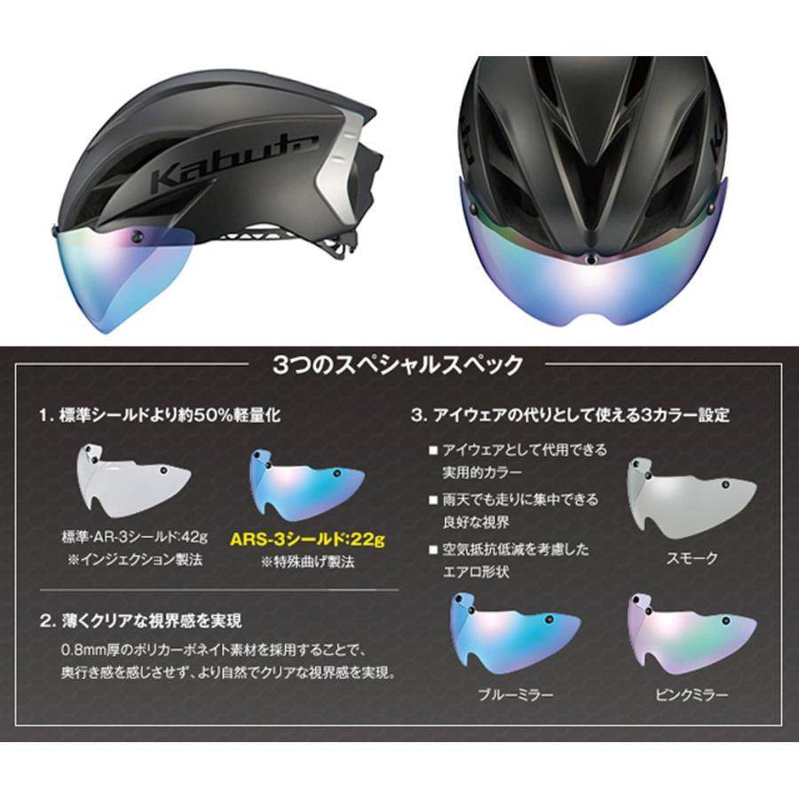 OGK Kabuto KABUTO ARS-3AERO-R1用 オプションシールド ミラー