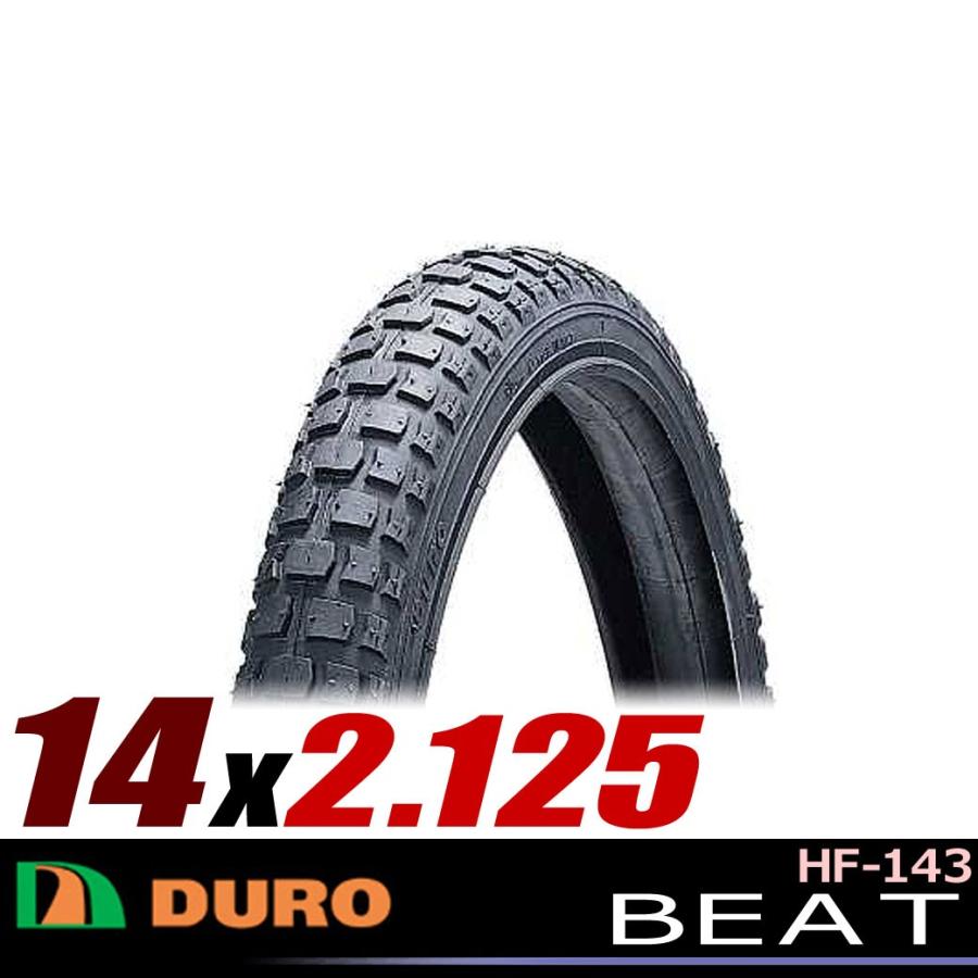 在庫一掃 最安値で DURO HF-143 BEAT ブラック 14×2.125 自転車 タイヤ 14インチ 自転車の九蔵 karage.tv karage.tv