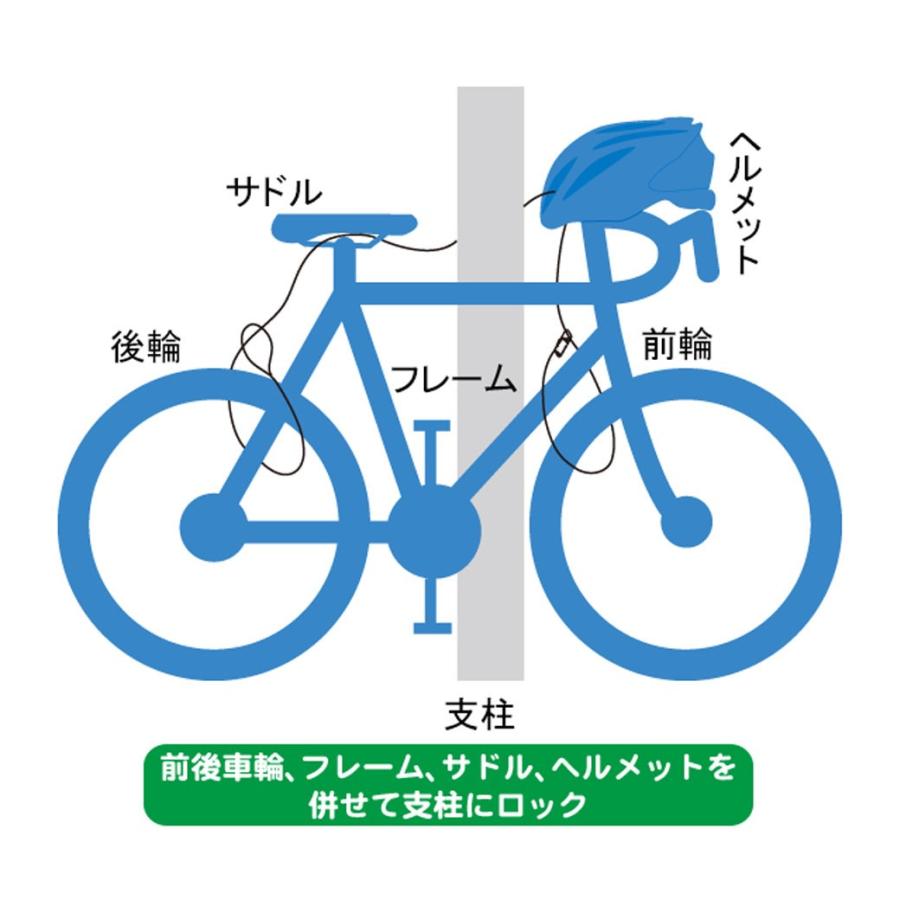 メール便送料無料 Palmy Sports ストレートケーブルロック ブラック Ps 671 自転車 鍵 ワイヤーロック 地球 Ac Gf 自転車の九蔵 通販 Yahoo ショッピング