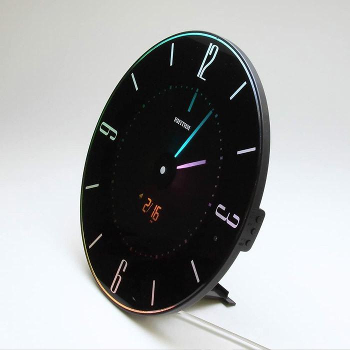 RHYTHM リズム掛時計 アナログ 8RZ197電波時計 RHYTHM リズム 8RZ197SR02-BK 掛け時計 電波時計 電波 かけ時計