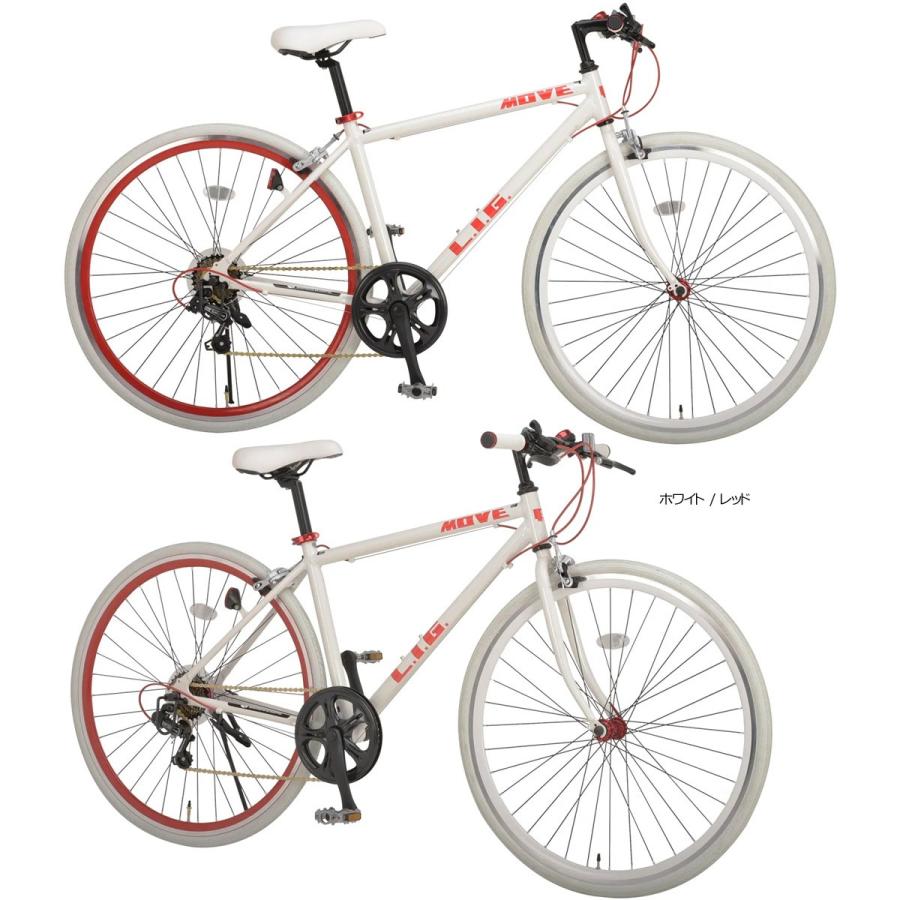 クロスバイク 自転車 本体 700C Raychell レイチェル LIG MOVE 7