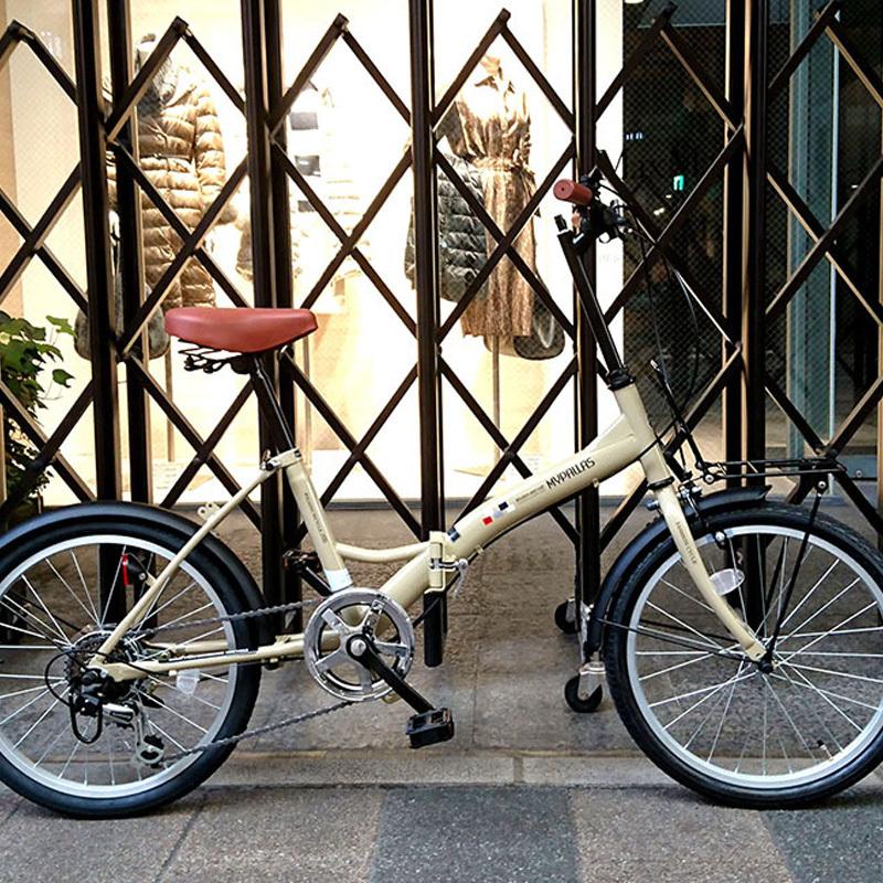 MYPALLAS Mypallas M-205N-W 折りたたみ自転車 20インチ 6段変速 