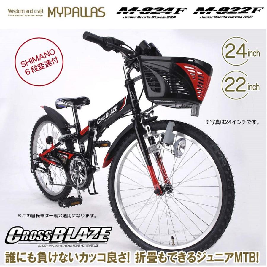 MYPALLAS 子供用 マウンテンバイク 折りたたみ自転車 22インチ 6 MYPALLAS 子供用 マウンテンバイク 折りたたみ自転車 22インチ 6
