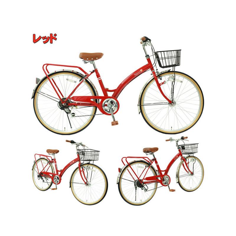 TOPONE（トップワン） T-CCB266HD-NC-BK シティサイクル 自転車
