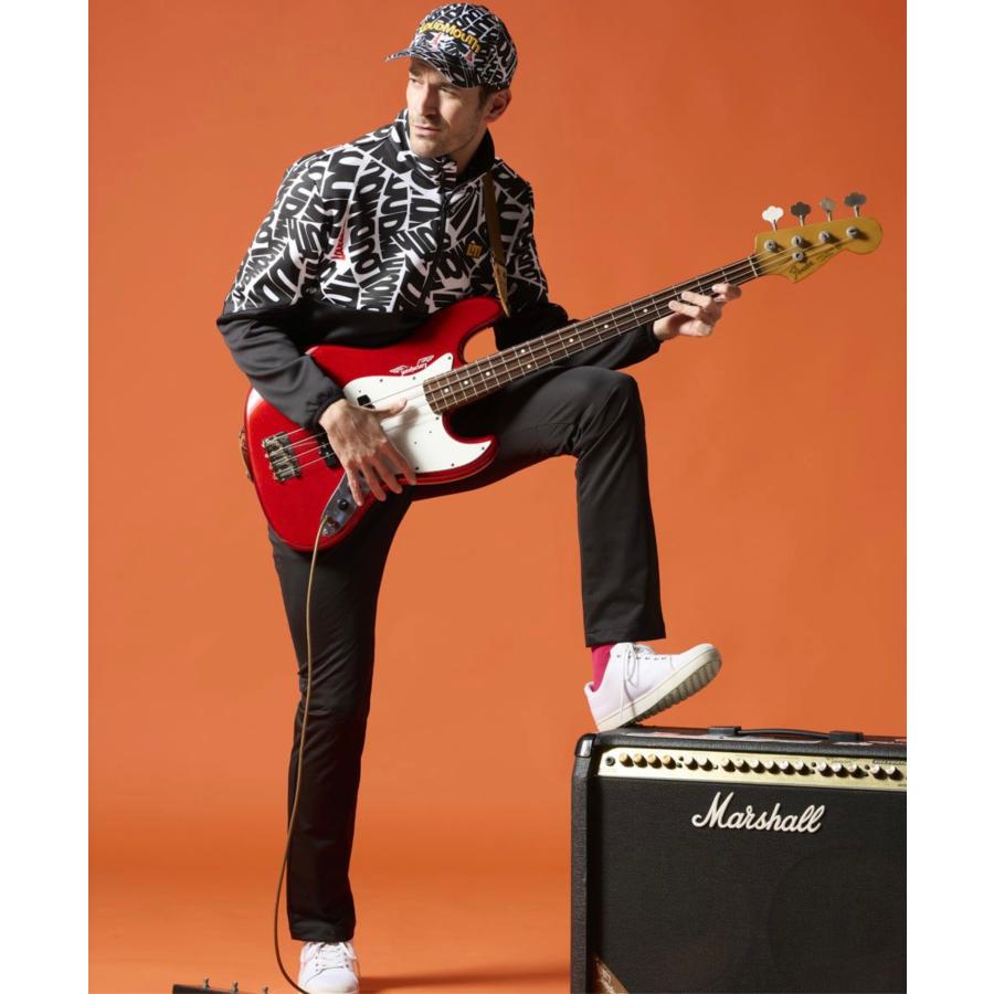 ラウドマウス LOUDMOUTH 軽量ダンボールニット 柄切替ハーフジップ