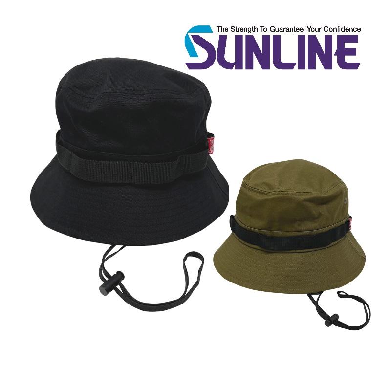 サンライン（SUNLINE） バケットハット ブラック カーキ フィッシング