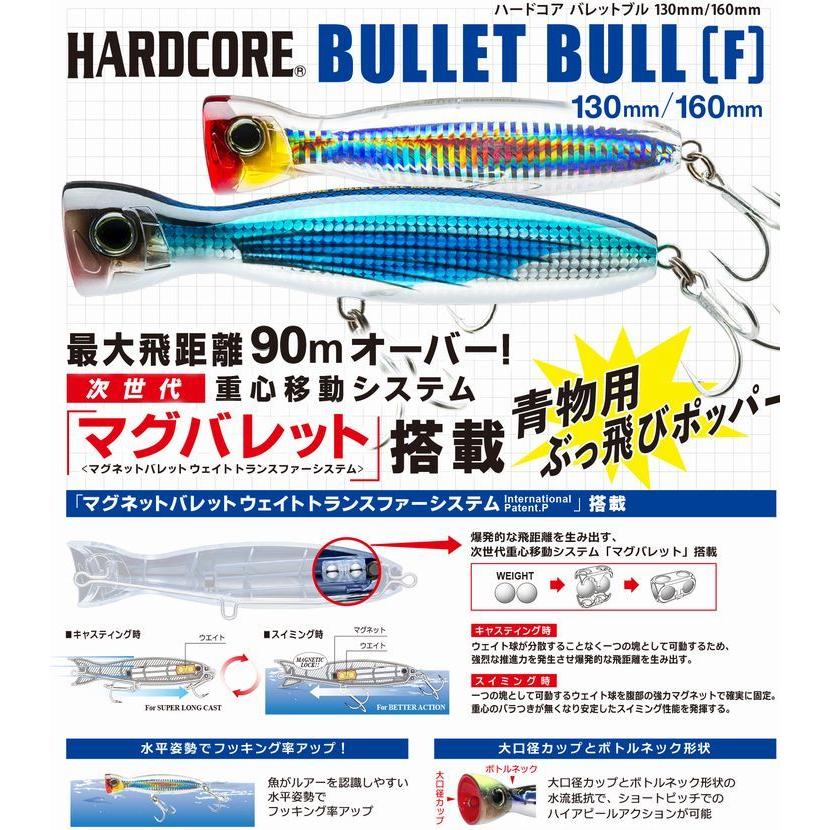 DUEL ハードコア バレットブル F160 80g シーバス ヒラマサ 青物 DUEL ハードコア バレットブル F160 80g シーバス ヒラマサ 青物