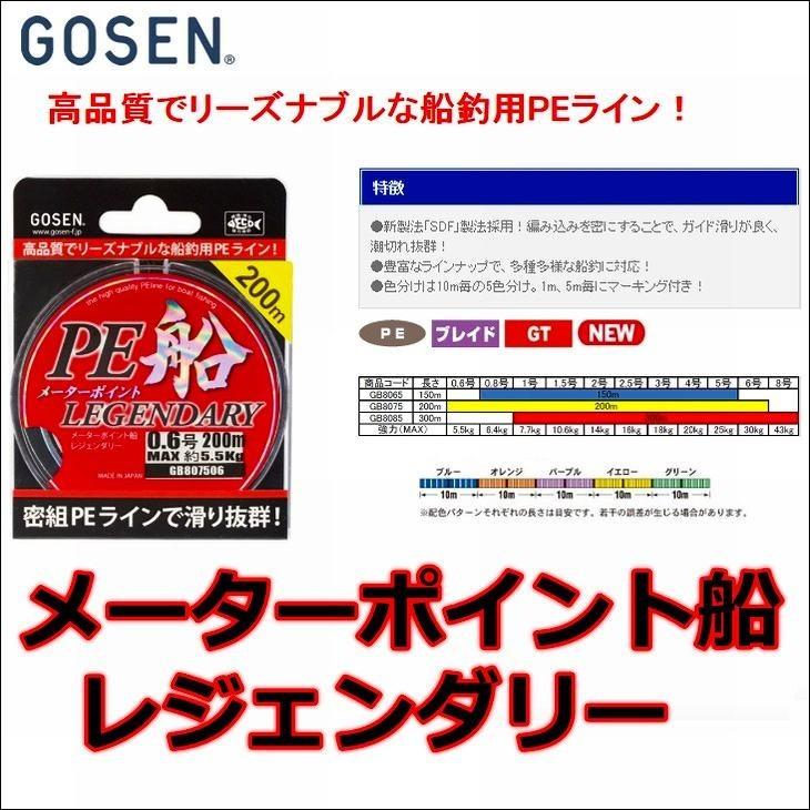 GOSEN ゴーセン PEメーターポイント船レジェンダリー 4号 44LB