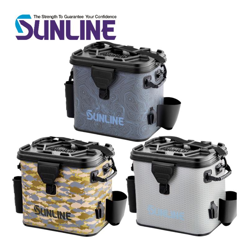 引取限定5,9フィッシュ　ヒンソン青色　FCSバッグ付き サンライン（SUNLINE） ボートタックルバッグ SFB-0647 ブラック