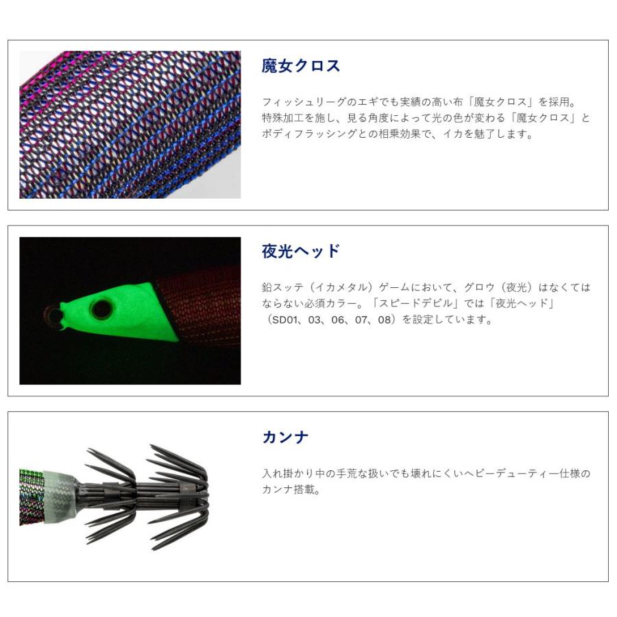 マルキュー　フィッシュリーグ　スピードデビル25号　8色 FishLeague フィッシュリーグ スピードデビル 25号 (94g