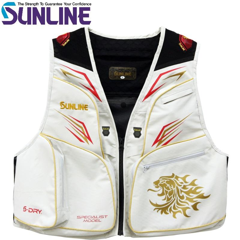 サンライン（SUNLINE） 3L 4L 5L S-DRY ドライ 鮎ベスト オフホワイト