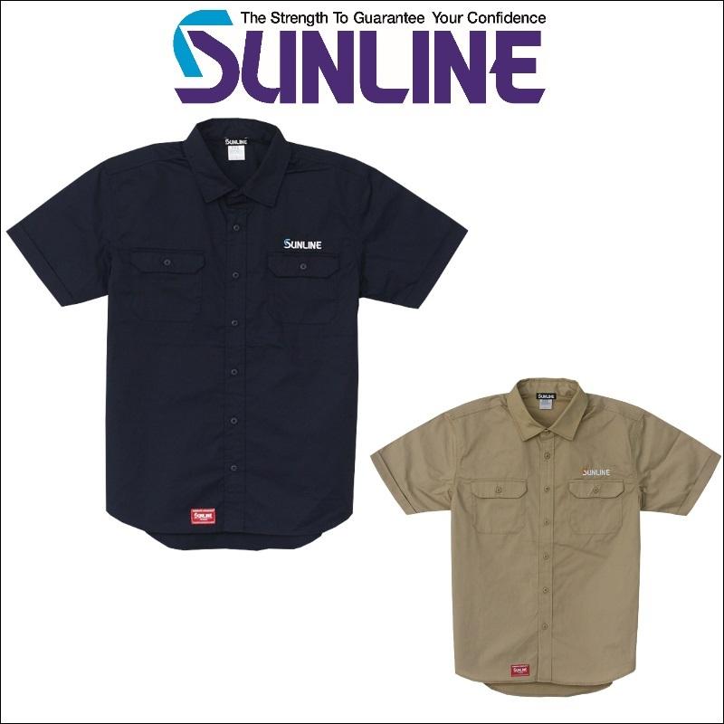 サンライン（SUNLINE） ワークシャツ S M L LL 3L ネイビー モカ
