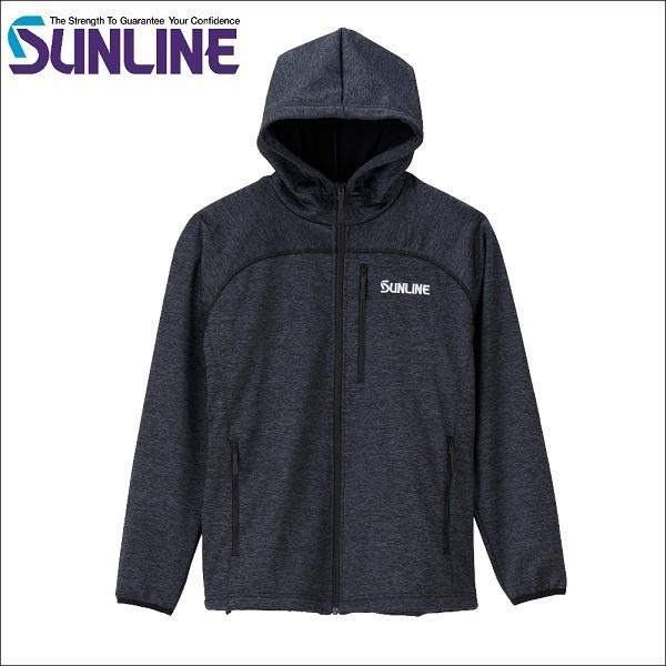 サンライン アクティブフリースパーカー S M L Ll ステータス フィッシング 防寒 上着 ウエア 磯釣り 鮎 船 Suw 雑誌で紹介された