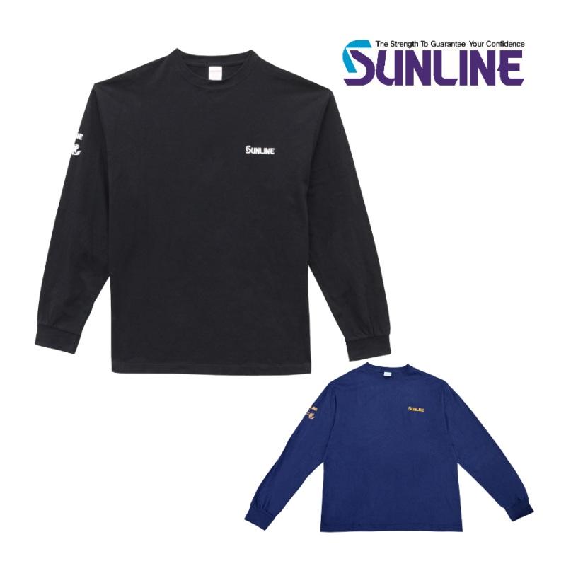 サンライン（SUNLINE） コットンロングT シャツ S M L LL ブラック