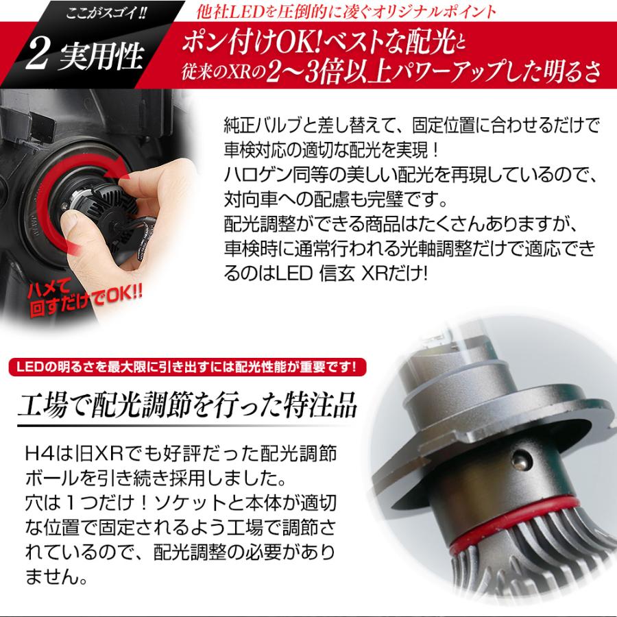 待望の再販！【2023年5月リニューアル】H4 H7 H8 H9 H11 H16 H19 HB3 HB4 HIR2 信玄 XR 12V led フォグ ヘッドライト タイプA ファン付き 12V 24V｜l-c2｜04