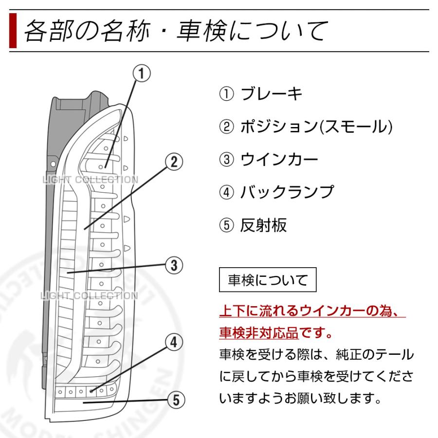 信玄 ハイエース 200系 LED テールランプ テールライト 信玄 ハイエース 200系 LED テールランプ テールライト