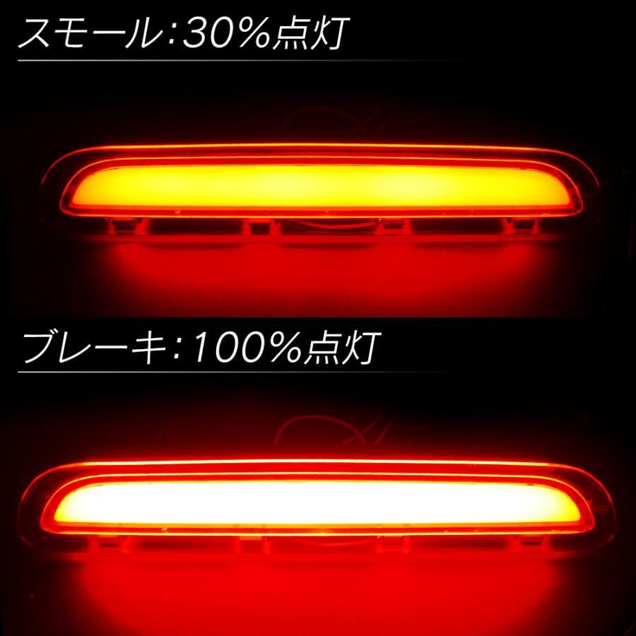 限定10%OFFcp ハイエース 200系 1型 2型 3型 前期 ハイマウントストップランプ レッド スモーク 面発光 cobタイプ【送料無料】 led ハイマウント | 信玄 | 04