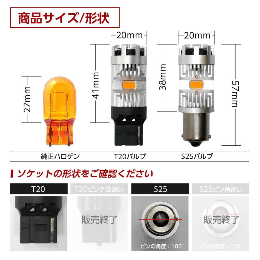 信玄 T20 S25 led ウインカー バルブ 抵抗 内蔵 ファン付 静音