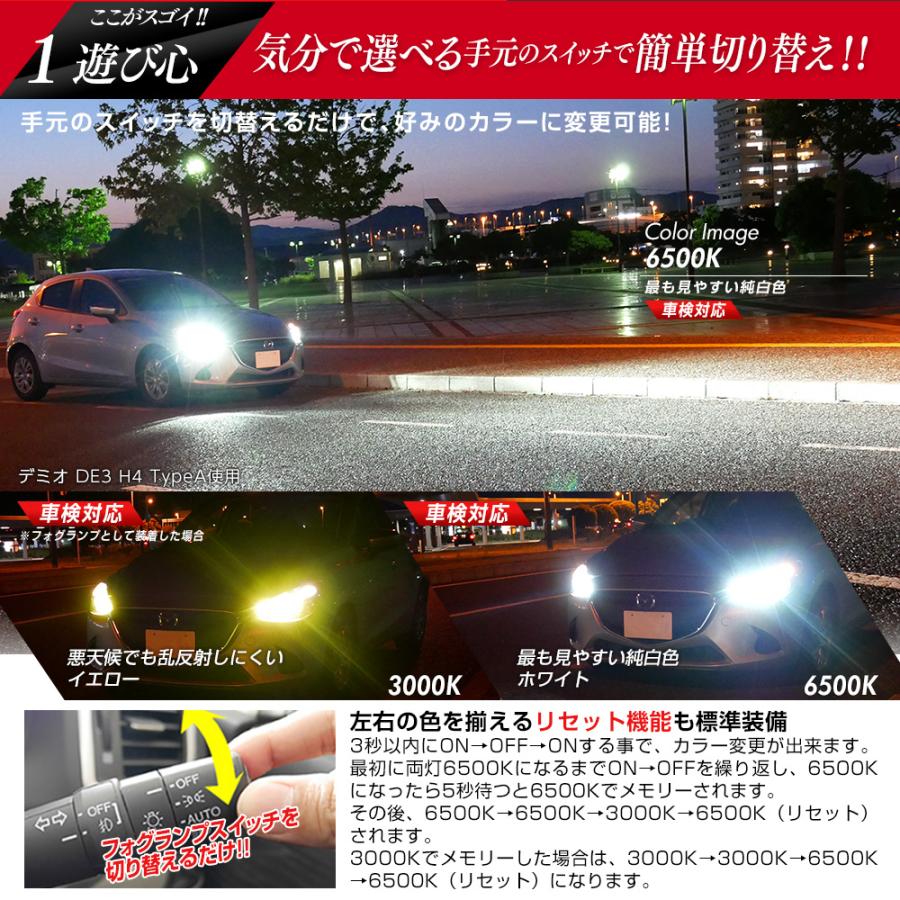 信玄 15%OFFcp配布 カラーチェンジ 白 黄色 デュアルカラー HB4 PSX26