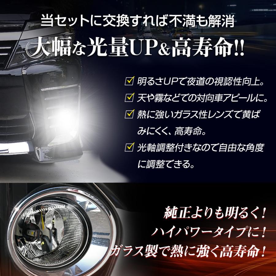 限定20%OFFcp カローラフィールダー カローラアクシオ 140系 ZNE14# ZRE14# フォグランプ ユニット+ LEDバルブ 信玄KIWAMI 55W LED HID H8 H11 H16_3