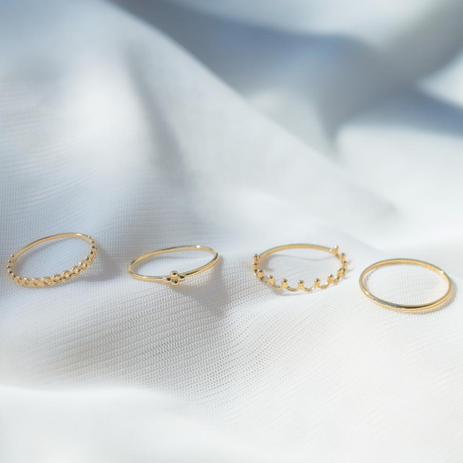 L & Co. K18イエローゴールド リング 12号 K18 カラーゴールドリング〕K18 リング イエローゴールド (幅約3.5mm