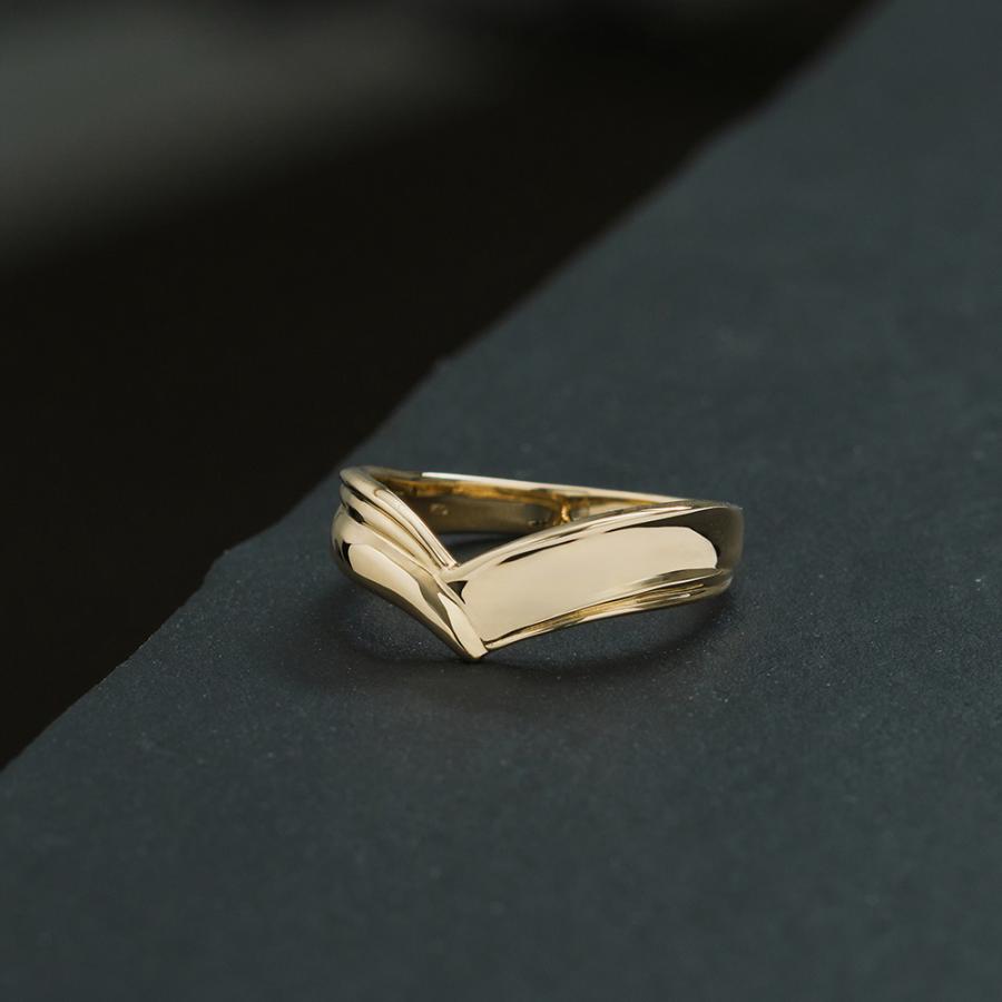 10金 リング 指輪 K10 ゴールド 地金 ゴージャス 太めリング プレゼント メンズ レディース L＆Co.（エルアンドコー）の画像