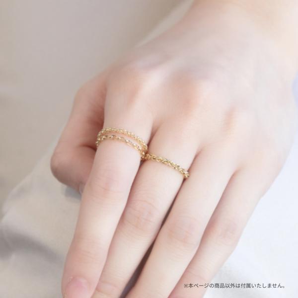 Jewel closet by L&Co. K18 18金 リング ロープ チェーン リング