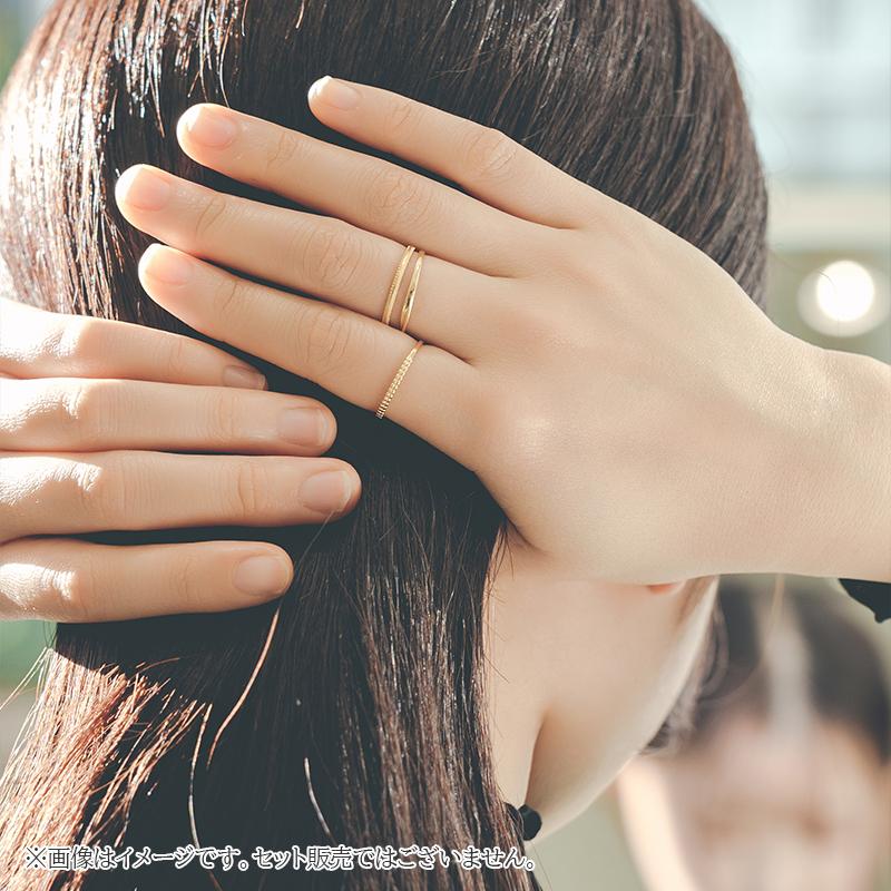 K18 シンプルリング（ミルグレイン1）L&Co.エルアンドコー Jewel closet by L&Co. 指輪 18金 K18 30代 40代 50代 シンプル